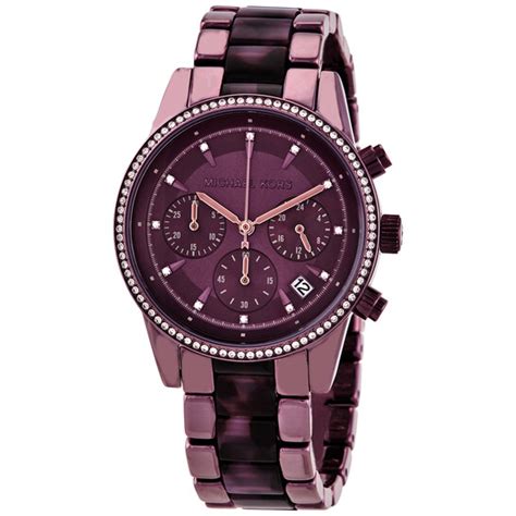 Michael Kors Ritz Pave Chronograph Ladies Lavender